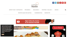 Desktop Screenshot of lacocinademasito.com